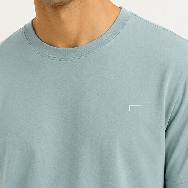 Men's Solid Crew Neck T-shirt photo