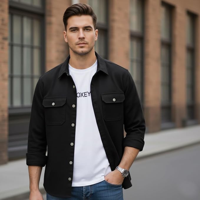 Men’s Stylish Cotton Blend Casual Shirt