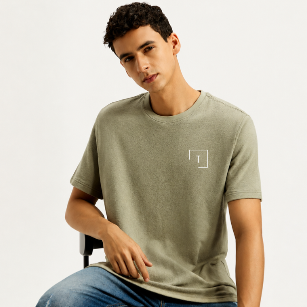 Men's Typography Regular Fit T-shirt photo